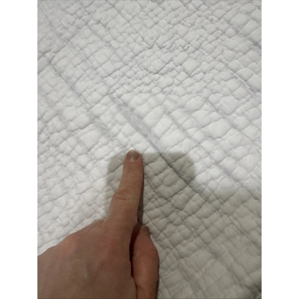 Restoration Hardware Baby Child 38 x 50 Lilac 100% Cotton Quilt Cover Throw Boho
